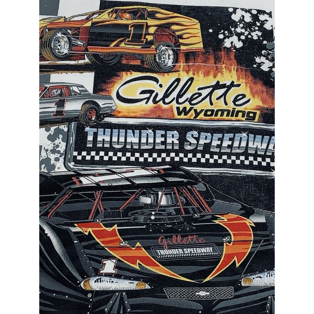 2008 Gillette WY Thunder Speedway Points Standing Dirt Late Model TShirt XL READ